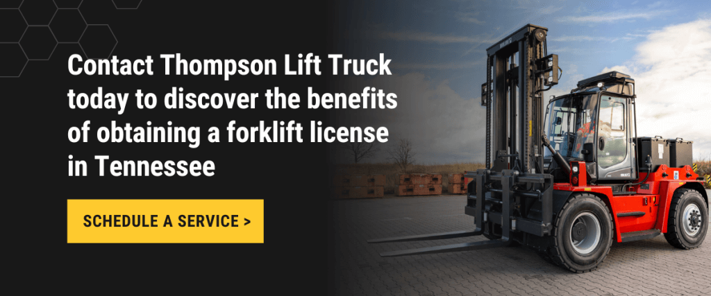 Benefits of Obtaining a Forklift License in Tennessee