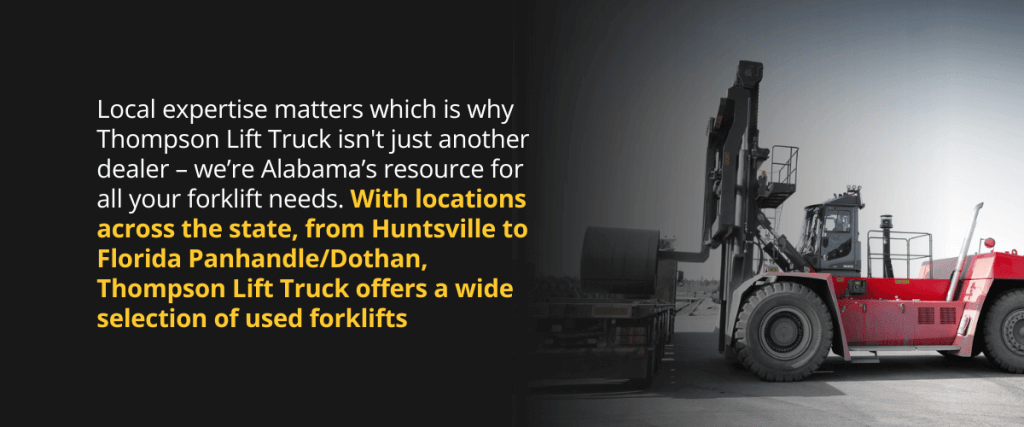 A Guide to Buying Used Forklifts in Alabama - Thompson Lift Truck