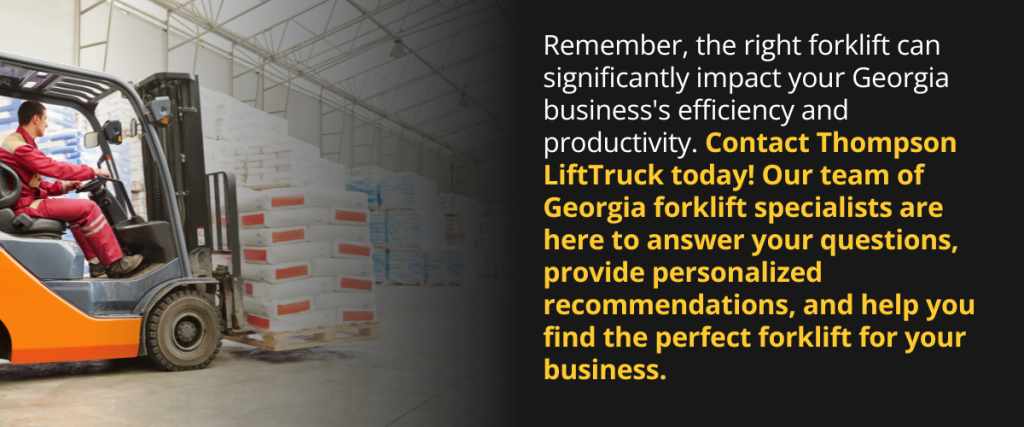 Forklift Buying Guide Georgia: Powering Up Your Business