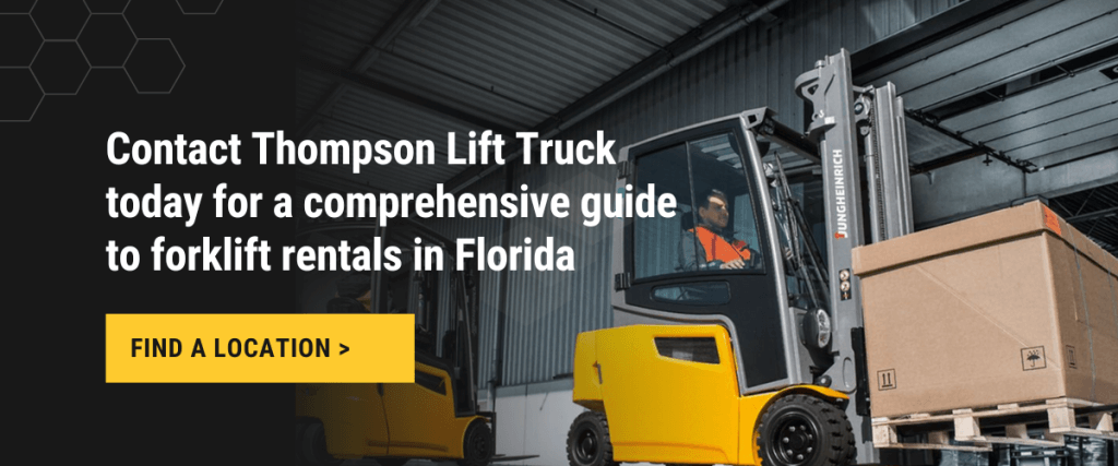 A Comprehensive Guide to Forklift Rentals in Florida