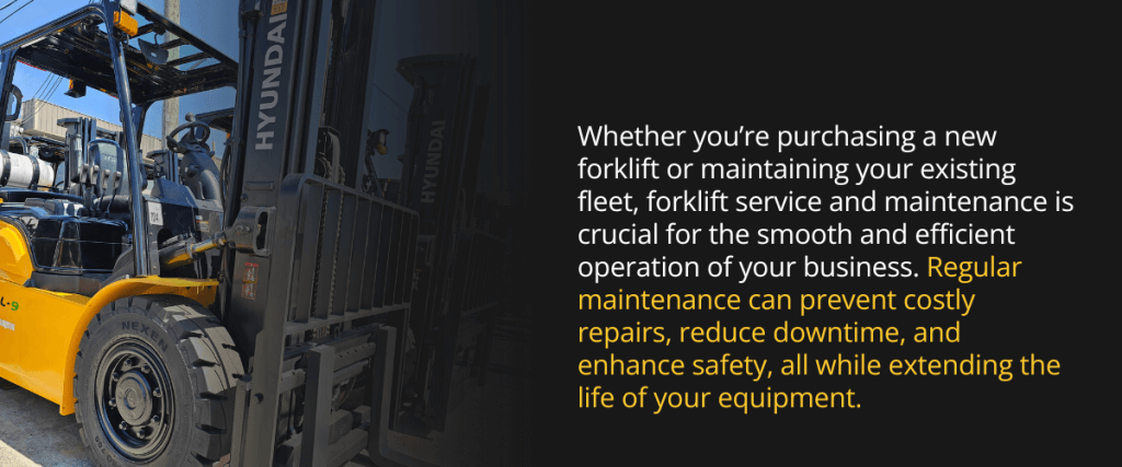 Forklift Service and Maintenance in Mississippi