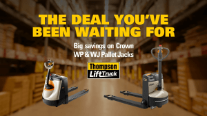 BIG SAVINGS On Crown WP & WJ Pallet Jacks