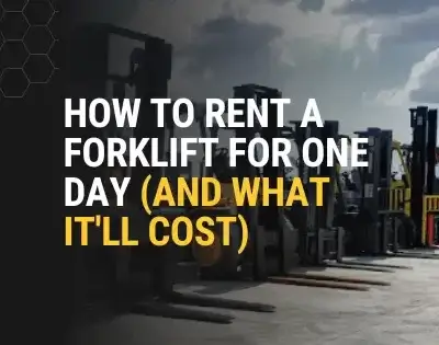 A comprehensive guide on how to rent a forklift for one day, explaining the rental process, equipment requirements, and daily cost factors such as lift capacity, fuel type, and transportation fees.